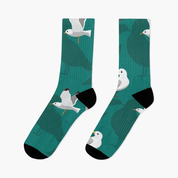 Item preview, Bird Seagull Cartoon Poses Pattern designed and sold by SUPERHERON.