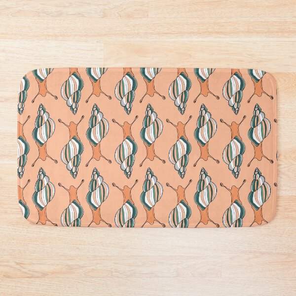 Item preview, peach fuzz striped snails designed and sold by kobyakov.