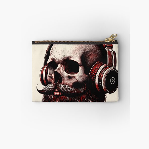 Item preview, Skull wearing Headphones #13 [Red & Black] designed and sold by elektronen.