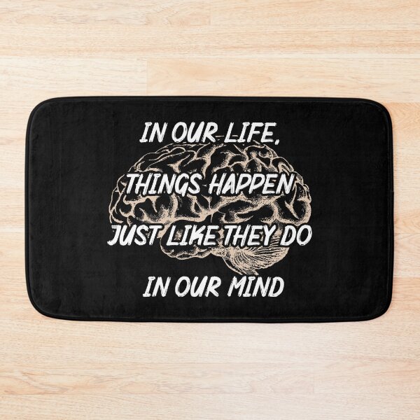 Item preview, In our life things happen. Brain mind inspirational text designed and sold by Szkicerka.