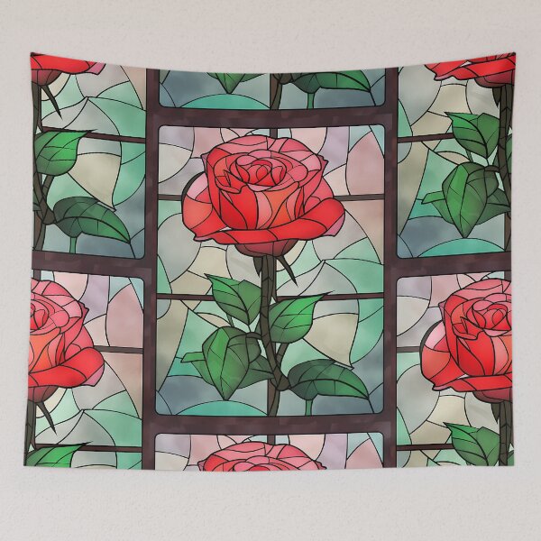 Item preview, Rose design glass stained design  designed and sold by octoboobs.