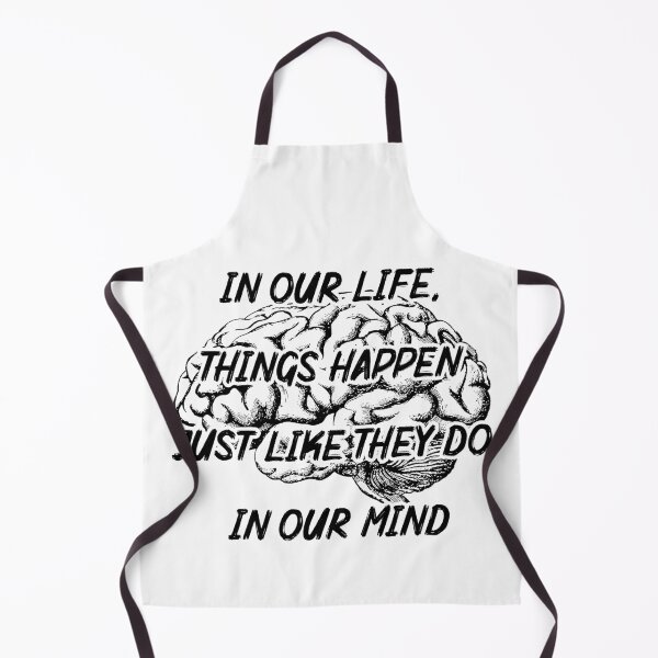 Item preview, In our life things happen. Brain mind inspirational text designed and sold by Szkicerka.