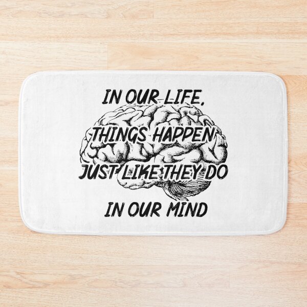 Item preview, In our life things happen. Brain mind inspirational text designed and sold by Szkicerka.