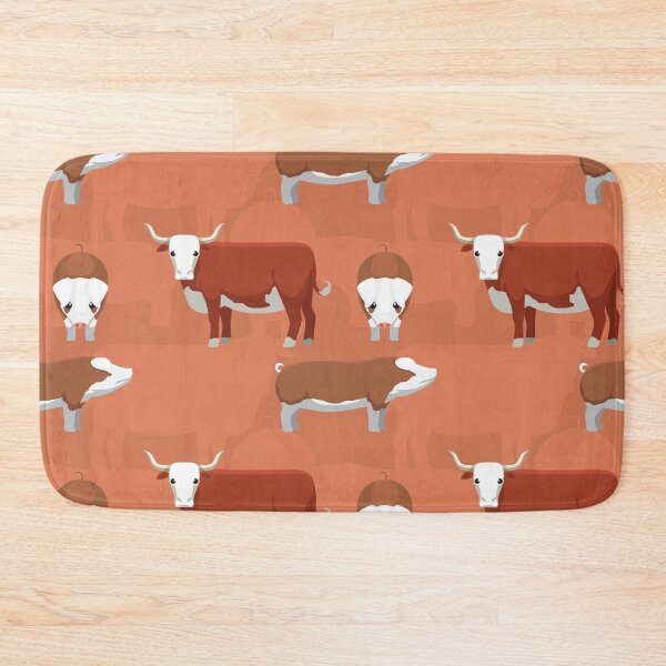 Item preview, Hereford Cattle Pig Cartoon Pattern designed and sold by SUPERHERON.
