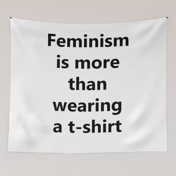 Item preview, Feminism is more than a t-shirt designed and sold by GetItGiftIt.