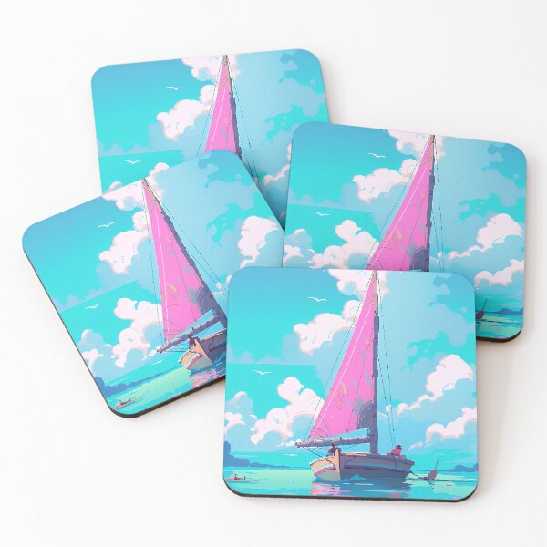 Item preview, Calm Sea Sailing, relaxing vibes- Pixel art designed and sold by octoboobs.