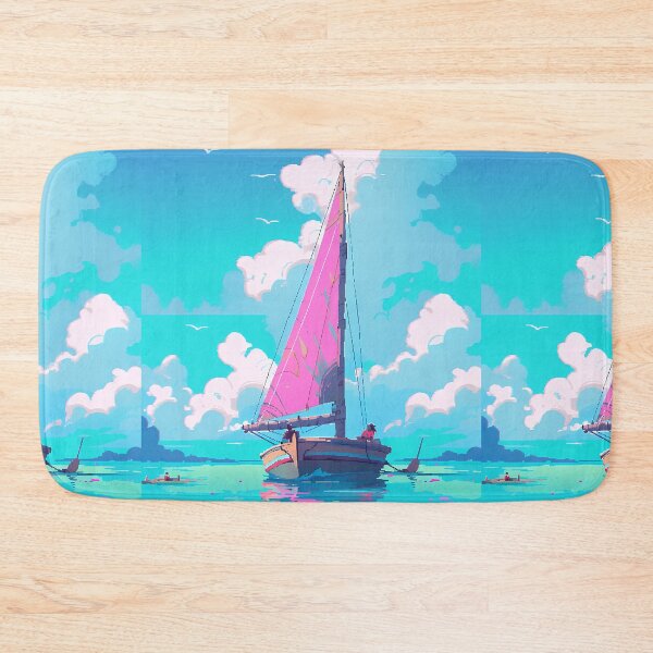 Item preview, Calm Sea Sailing, relaxing vibes- Pixel art designed and sold by octoboobs.