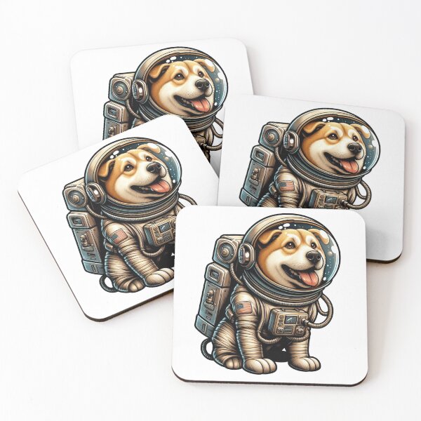 Item preview, Cute astronaut puppy, space dog designed and sold by wittyprinttop.