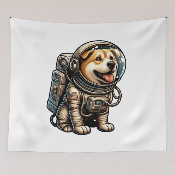 Item preview, Cute astronaut puppy, space dog designed and sold by wittyprinttop.