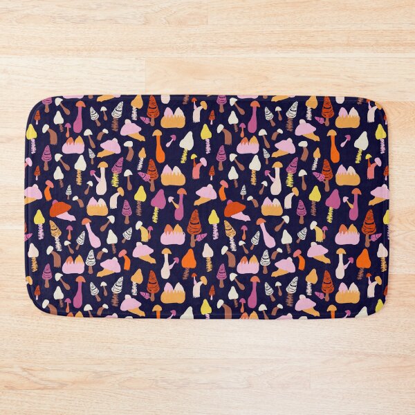 Item preview, Groovy Mushrooms Pink/Orange designed and sold by Catherine Wallace Art.