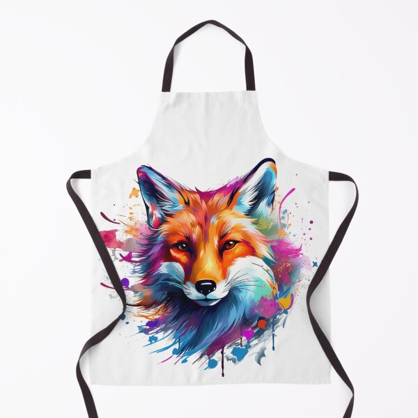 Item preview, Colorful abstractional fox with splash of paint designed and sold by Szkicerka.