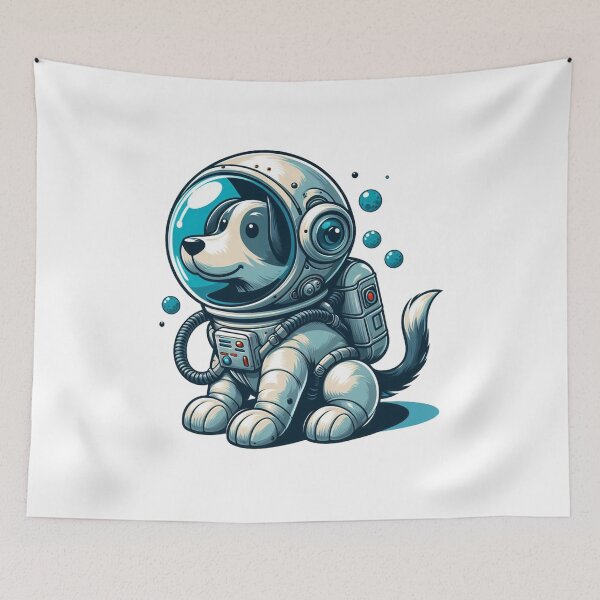 Item preview, Cute astronaut puppy, space dog designed and sold by wittyprinttop.