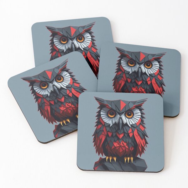 Item preview, Geometric Hypnotic Owl Bird of Prey designed and sold by FocusChillax.
