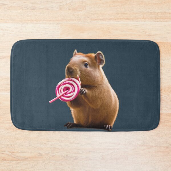 Item preview, Capibara Eating Lollipop designed and sold by RayAndDice.