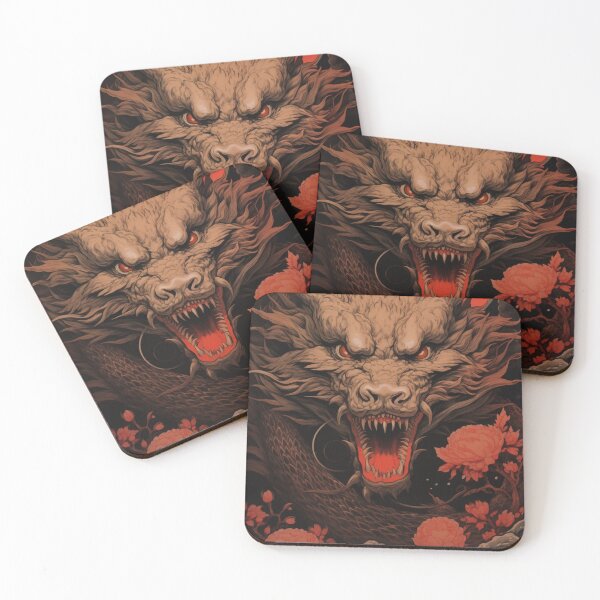 Item preview, FURIOUS - DRAGON DARK FANTASY ART STYLE designed and sold by VistaThreadsCo.