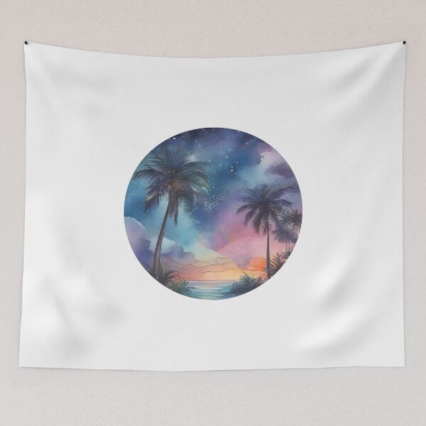 Item preview, Tropical Night Sky in Watercolor (704) designed and sold by WASjourney.