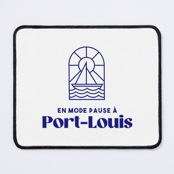 Aperçu de l'œuvre Port Louis en mode pause - Bretagne Morbihan 56 BZH Mer créée et vendue par Burning Dog.