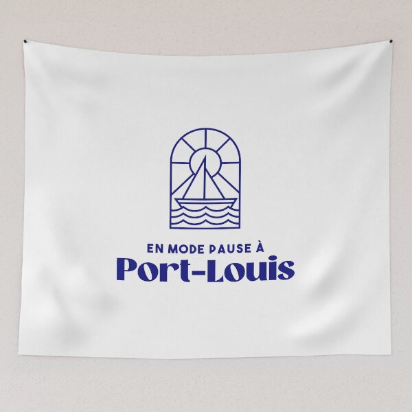 Item preview, Port Louis in pause mode - Brittany Morbihan 56 BZH Sea designed and sold by Burning Dog.