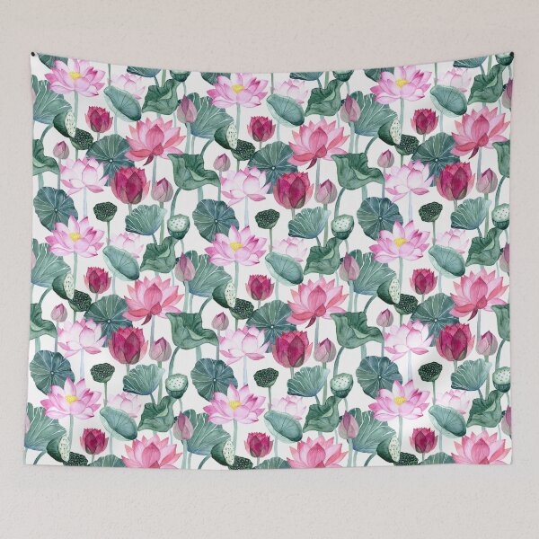 Item preview, World of Cranes and Lotuses designed and sold by stylebytara.