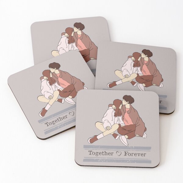 Item preview, Love Couple kissing. Together forever animation designed and sold by BloomingByL.
