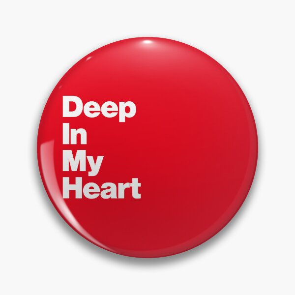 Item preview, Deep In My Boro Heart White On Red designed and sold by Logo-A-GoGo.