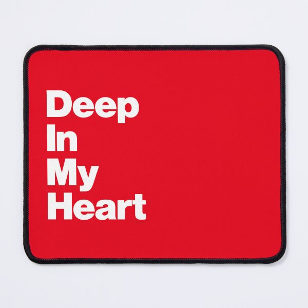 Item preview, Deep In My Boro Heart White On Red designed and sold by Logo-A-GoGo.