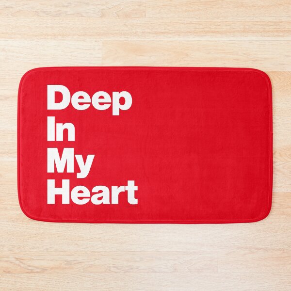 Item preview, Deep In My Boro Heart White On Red designed and sold by Logo-A-GoGo.