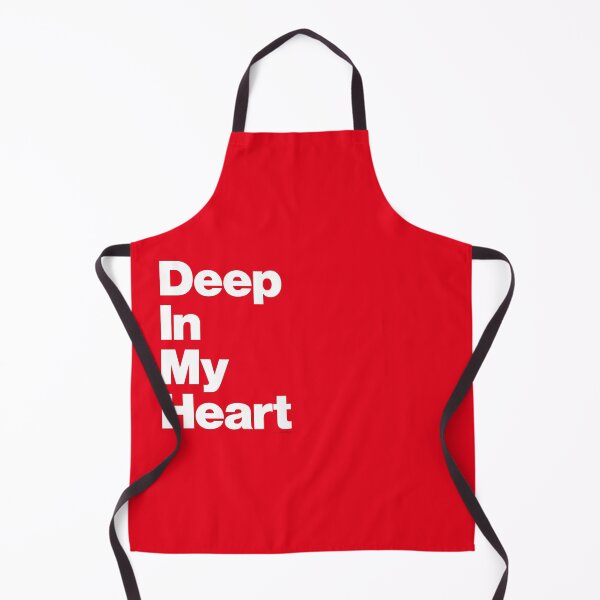 Item preview, Deep In My Boro Heart White On Red designed and sold by Logo-A-GoGo.