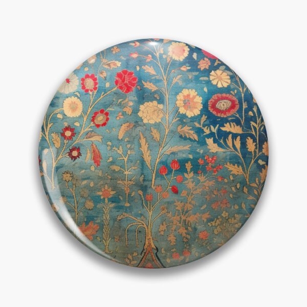 Item preview, Vintage Persian Floral Rug designed and sold by GrinGalore.