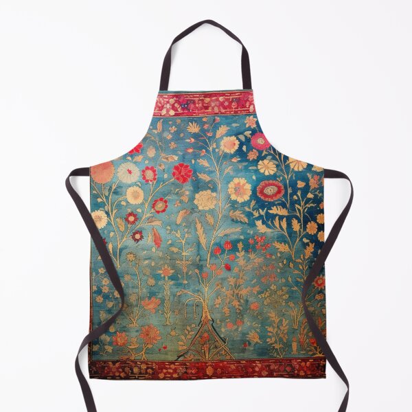 Item preview, Vintage Persian Floral Rug designed and sold by GrinGalore.