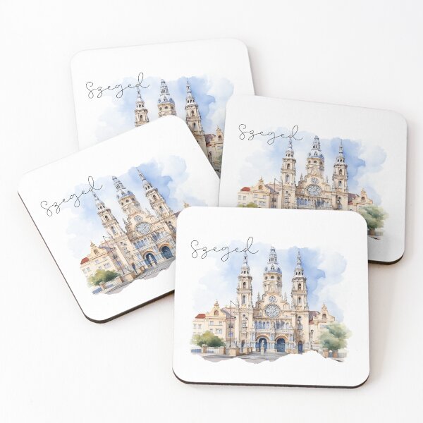 Item preview, Szeged watercolor picture architectural splendor designed and sold by Anna Sacha.
