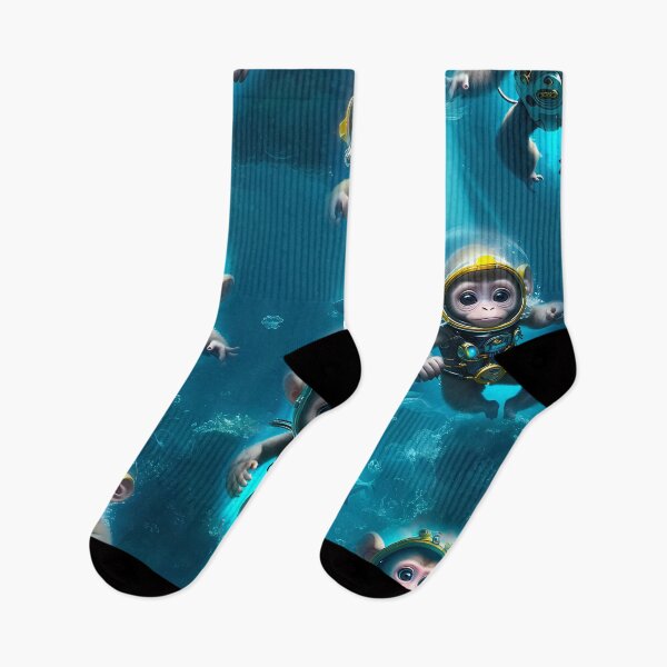 Item preview, Cute monkeys diving designed and sold by LeoVik.