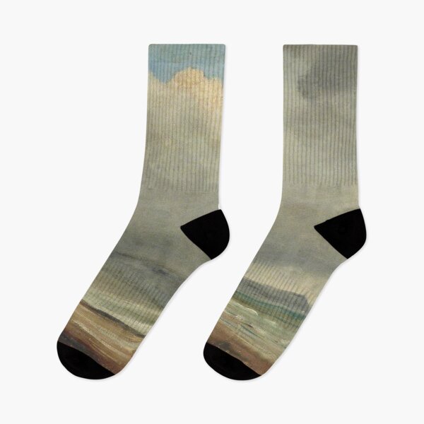 Item preview, Vintage dark academia landscape with cloudy skies on beach designed and sold by cutesy.