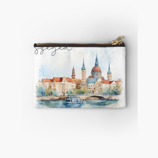 Item preview, szeged souvenir watercolor view designed and sold by Anna Sacha.