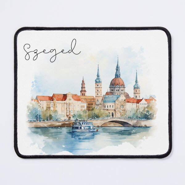 Item preview, szeged souvenir watercolor view designed and sold by Anna Sacha.