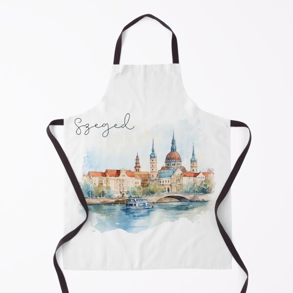 Item preview, szeged souvenir watercolor view designed and sold by Anna Sacha.