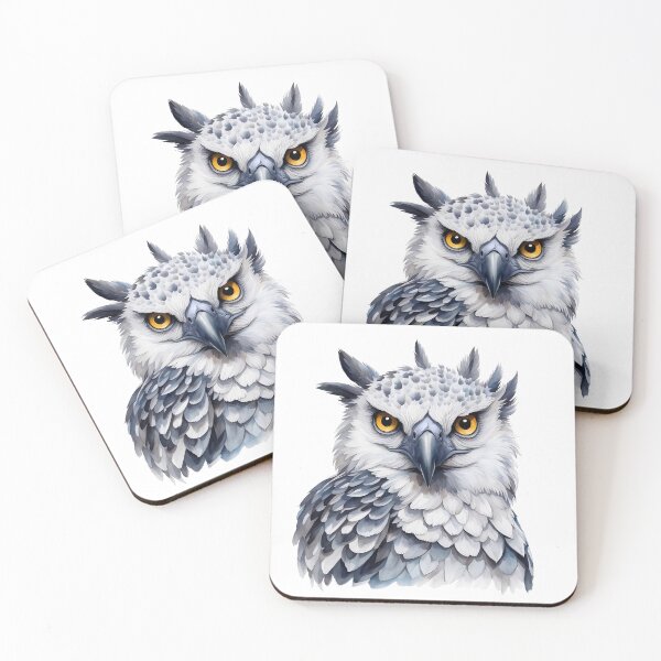 Item preview, Colorful Watercolor Harpy Eagle Portrait designed and sold by anyasevchenko.