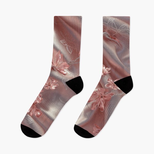 Item preview, Salmon and cherry blossom satin texture designed and sold by Fantasyplus.