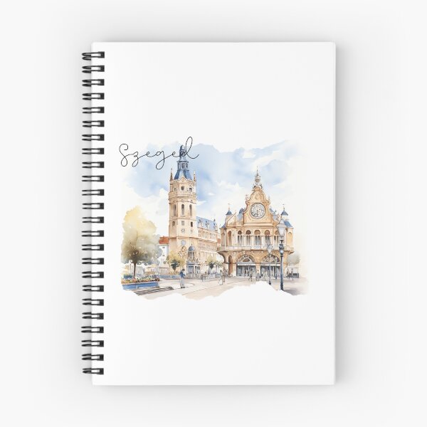 Item preview, Szeged hungarian souvenir watercolor picture designed and sold by Anna Sacha.