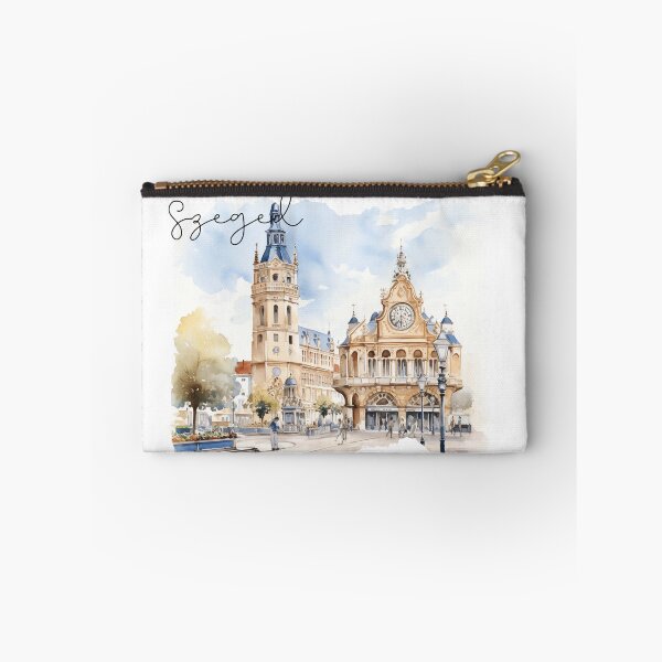 Item preview, Szeged hungarian souvenir watercolor picture designed and sold by Anna Sacha.