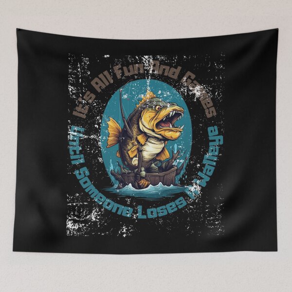 Item preview, It's All Fun and Games Until Someone Loses a Walleye Funny Fishing Family Friends Trip designed and sold by LuNkyRose.