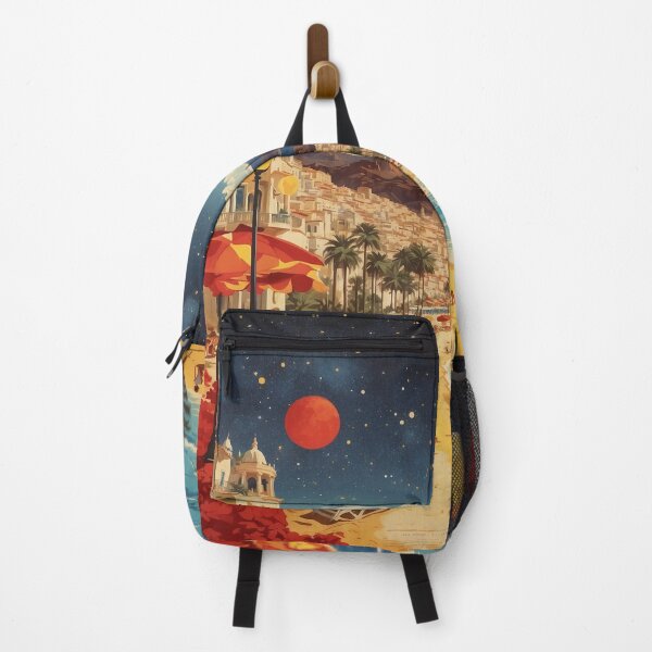 Item preview, Spain Starry Night and Moon Beach Tourism Vintage Poster designed and sold by TravelersGems.