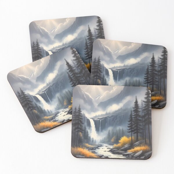 Item preview, Alpine Majesty: Autumn's Waterfall designed and sold by Vitalka-uk.