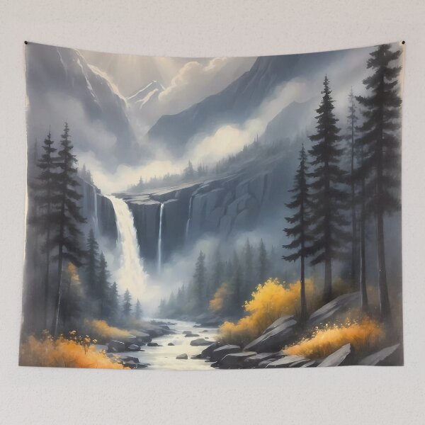 Item preview, Alpine Majesty: Autumn's Waterfall designed and sold by Vitalka-uk.