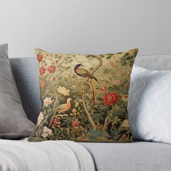 Item preview, Chinese Silk Floral Birds Carpet designed and sold by GrinGalore.