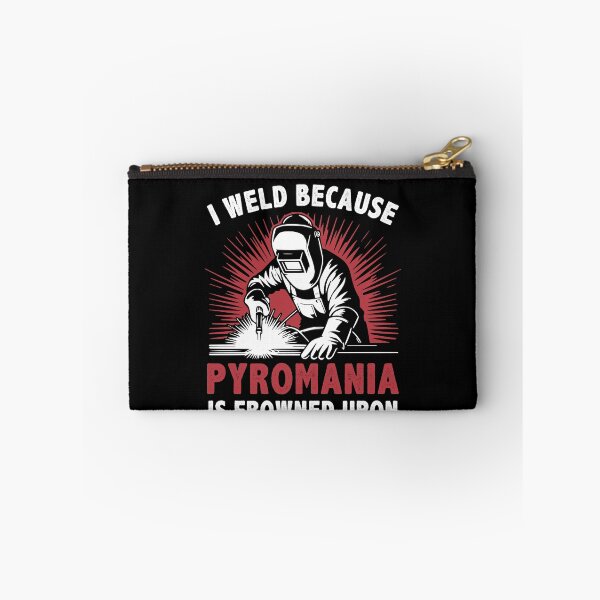 Item preview, Welding Men Funny I Weld because Pyromania is Frowned Upon designed and sold by BlueBerry-Pengu.
