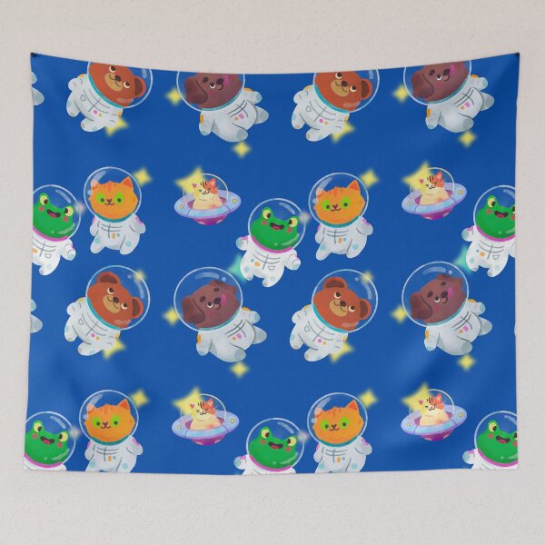 Item preview, animals in space  designed and sold by SimplyMariaMade.