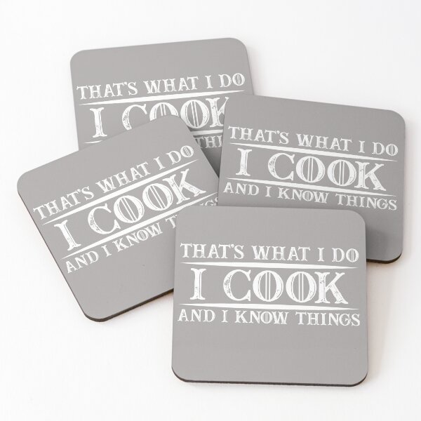 Item preview, I Cook & I Know Things Funny Cooking Vintage Chef Cook Gift designed and sold by roboartpixel.