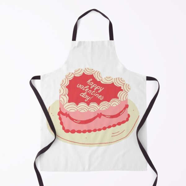 Item preview, Vintage Aesthetic Happy Valentines Day Cake Design designed and sold by ZoeBV.