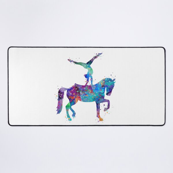 Item preview, Girl Equestrian Watercolor Painting designed and sold by LotusGifts.
